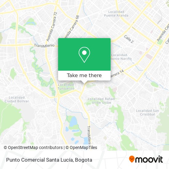 Mapa de Punto Comercial Santa Lucía