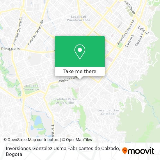 Inversiones González Usma Fabricantes de Calzado map