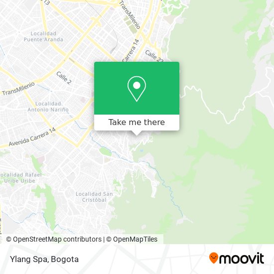 Ylang Spa map