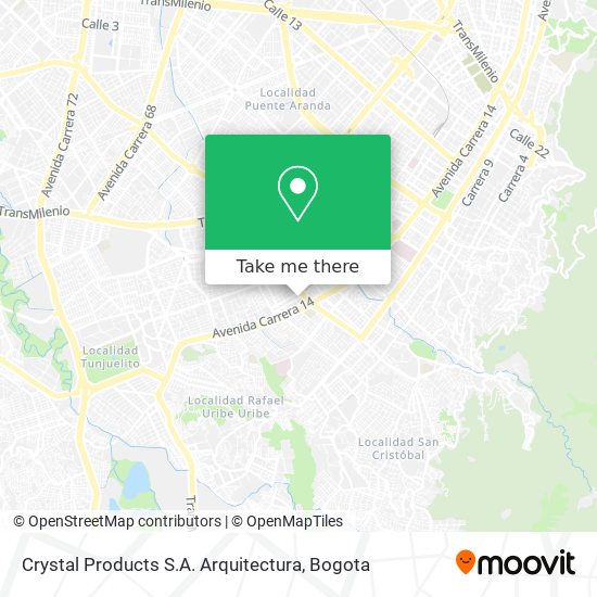 Crystal Products S.A. Arquitectura map