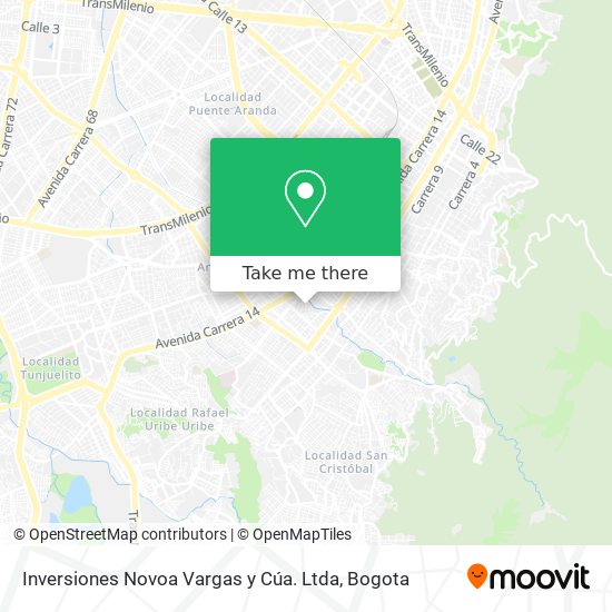 Inversiones Novoa Vargas y Cúa. Ltda map