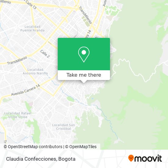 Mapa de Claudia Confecciones