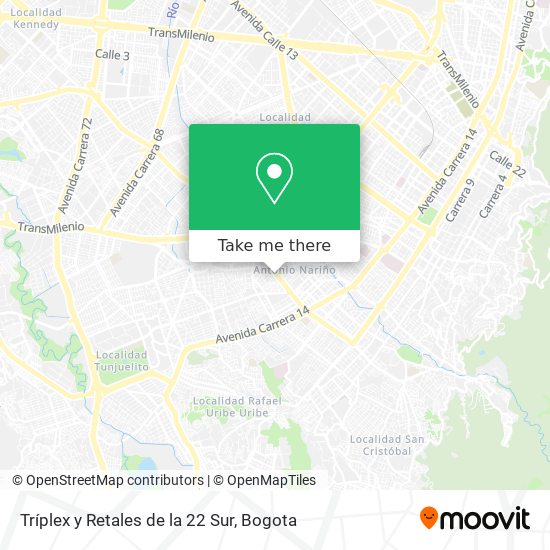 Tríplex y Retales de la 22 Sur map