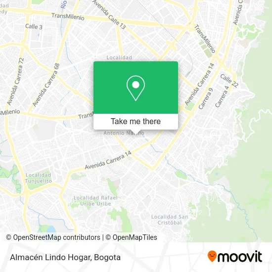 Mapa de Almacén Lindo Hogar