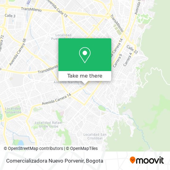 Comercializadora Nuevo Porvenir map