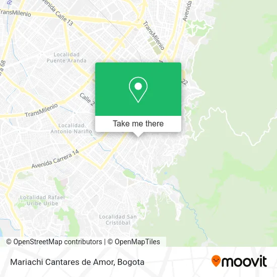 Mariachi Cantares de Amor map