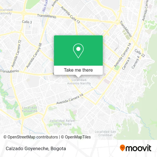Mapa de Calzado Goyeneche