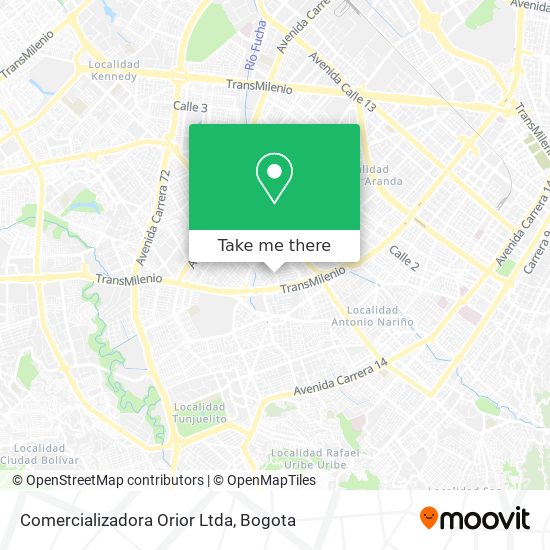 Mapa de Comercializadora Orior Ltda