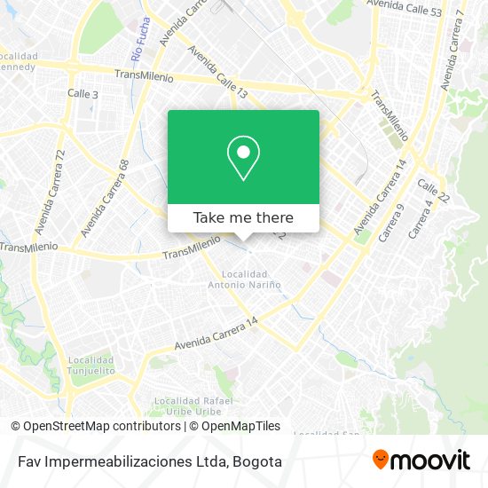 Fav Impermeabilizaciones Ltda map