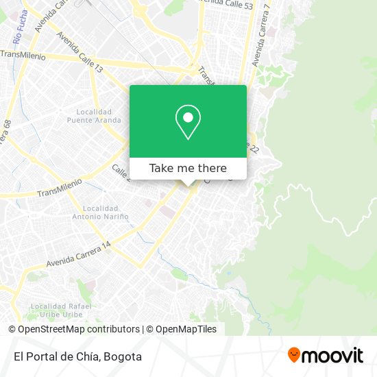 Mapa de El Portal de Chía