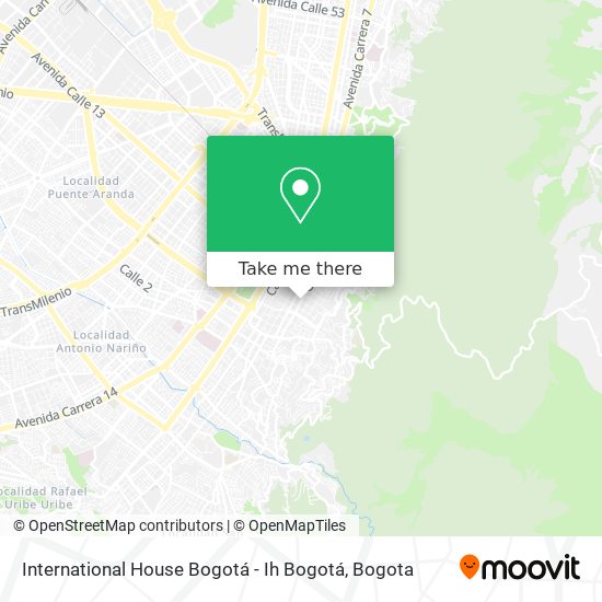International House Bogotá - Ih Bogotá map