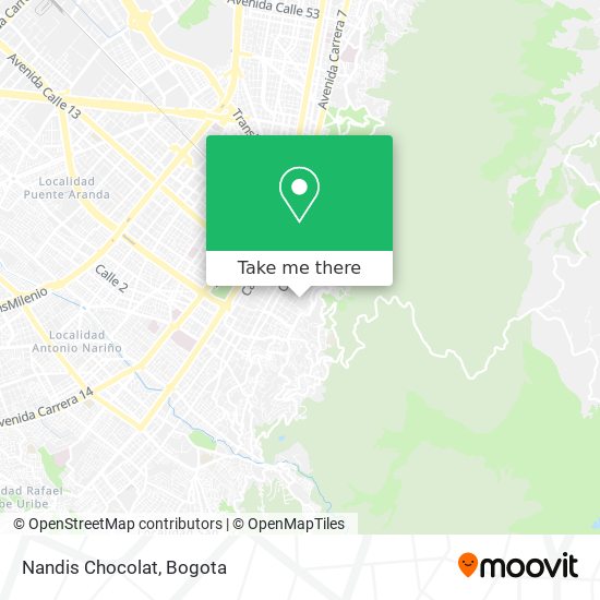 Mapa de Nandis Chocolat