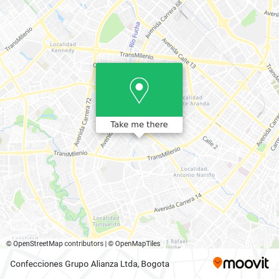 Confecciones Grupo Alianza Ltda map