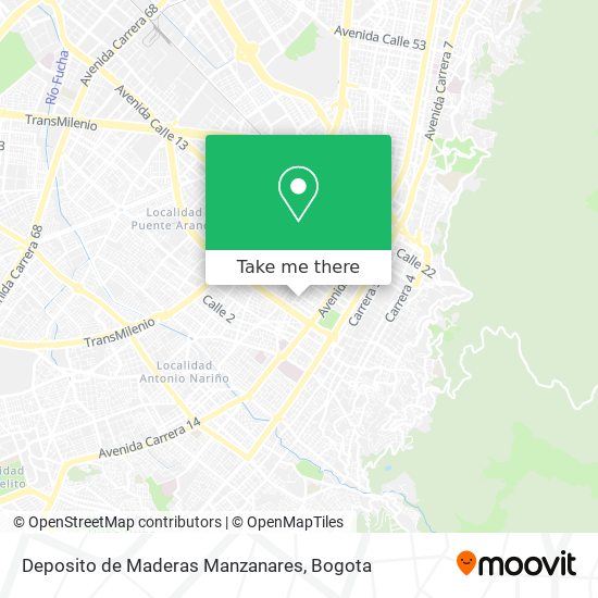 Deposito de Maderas Manzanares map
