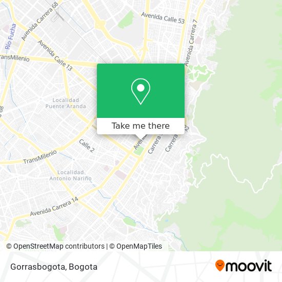 Mapa de Gorrasbogota