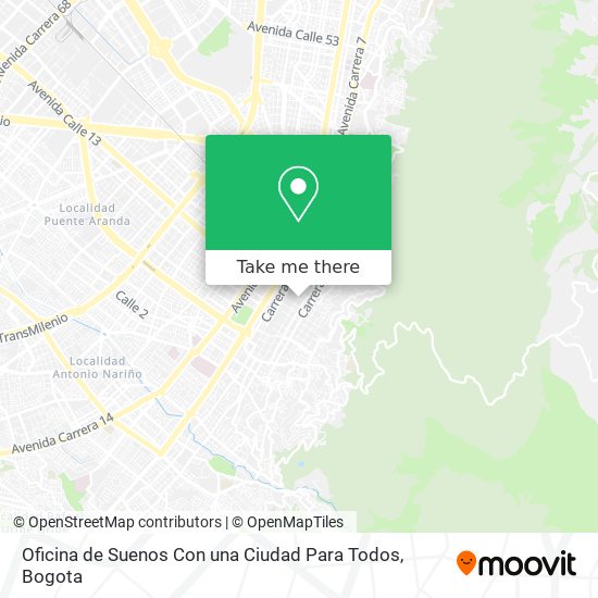 Oficina de Suenos Con una Ciudad Para Todos map