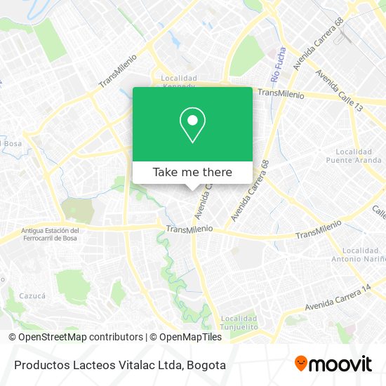Productos Lacteos Vitalac Ltda map