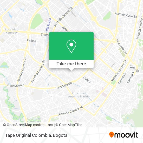 Tape Original Colombia map