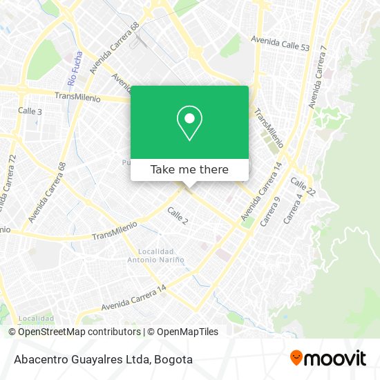 Abacentro Guayalres Ltda map