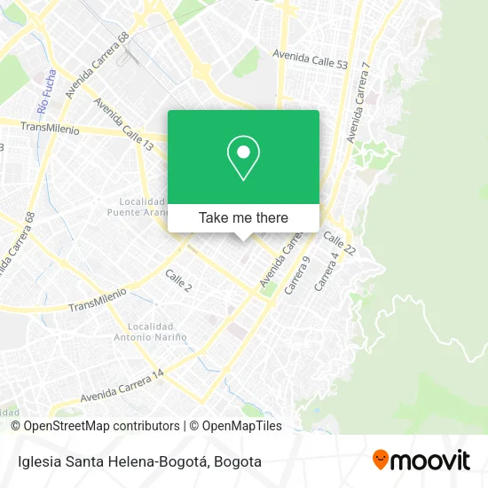Mapa de Iglesia Santa Helena-Bogotá