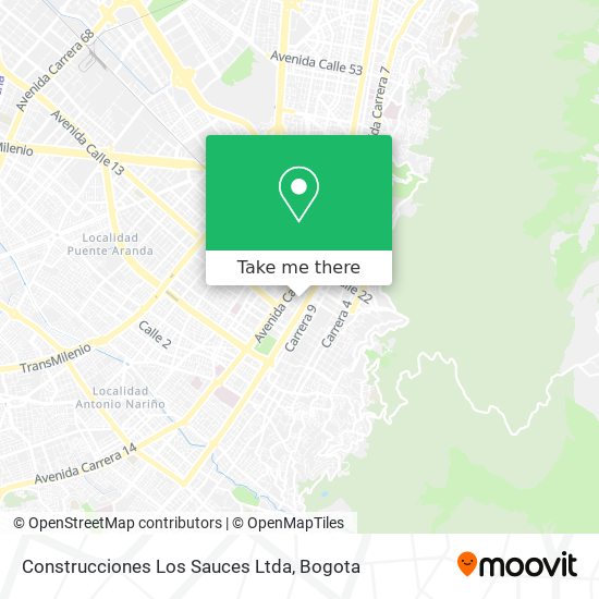 Mapa de Construcciones Los Sauces Ltda