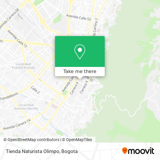 Tienda Naturista Olimpo map