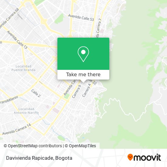Davivienda Rapicade map