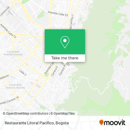 Mapa de Restaurante Litoral Pacífico