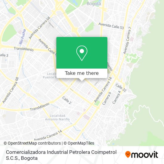 Mapa de Comercializadora Industrial Petrolera Coimpetrol S.C.S.