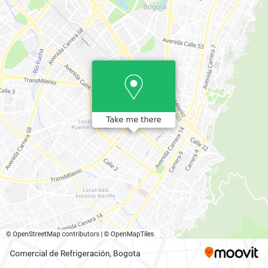 Mapa de Comercial de Refrigeración