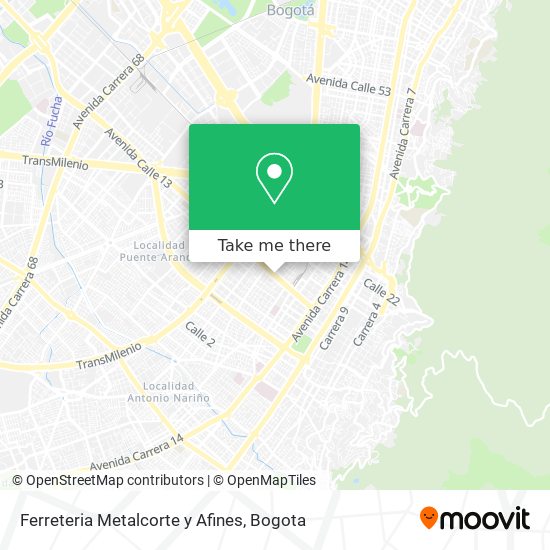 Ferreteria Metalcorte y Afines map