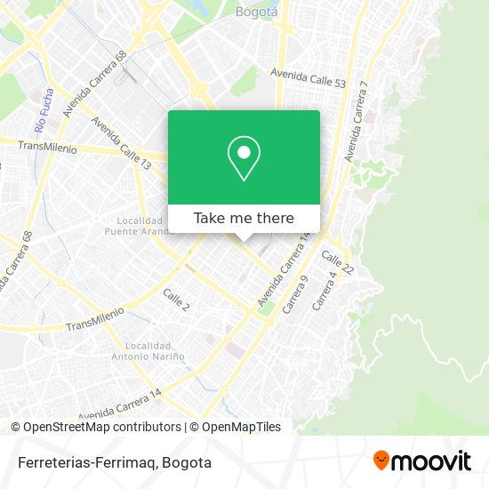 Ferreterias-Ferrimaq map