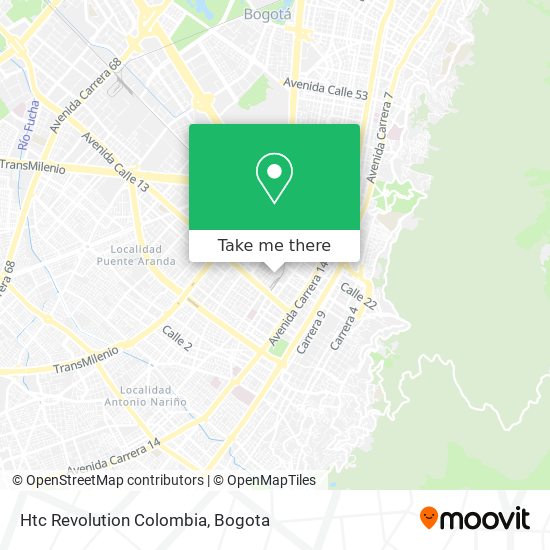 Htc Revolution Colombia map