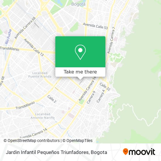 Jardin Infantil Pequeños Triunfadores map