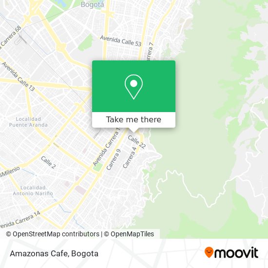 Mapa de Amazonas Cafe