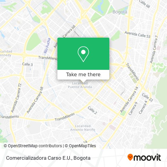 Mapa de Comercializadora Carso E.U.