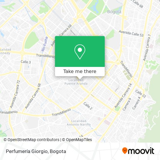 Mapa de Perfumería Giorgio