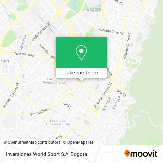 Inversiones World Sport S.A map