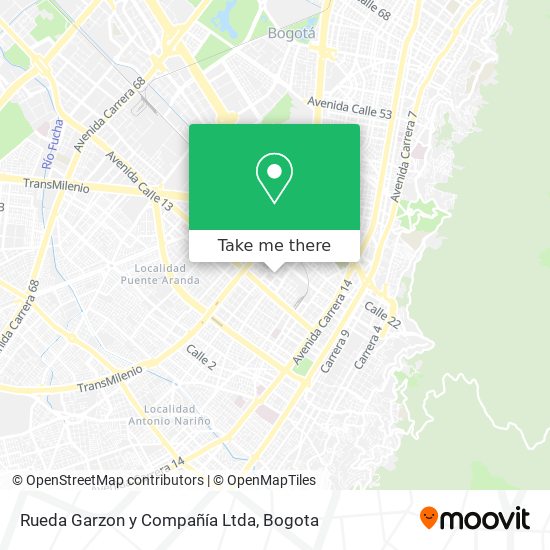 Rueda Garzon y Compañía Ltda map