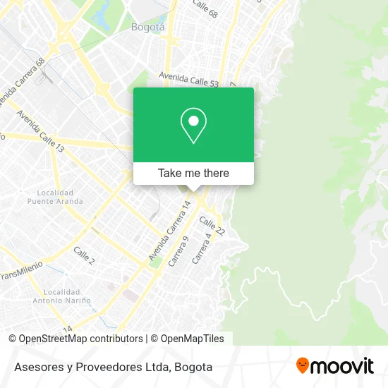 Asesores y Proveedores Ltda map
