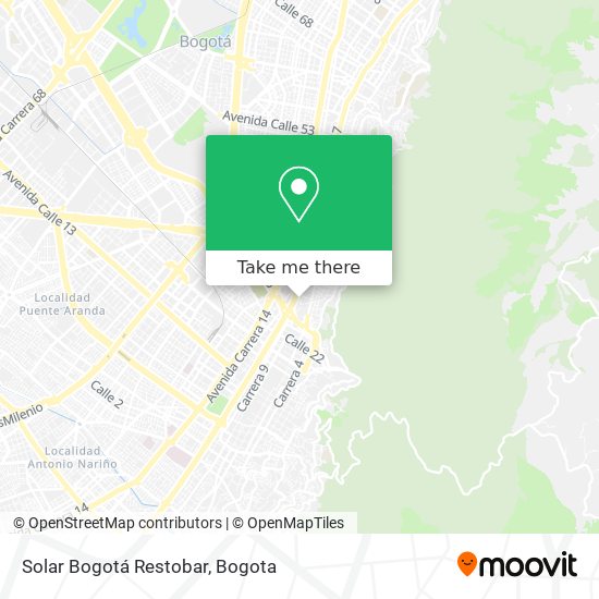 Solar Bogotá Restobar map