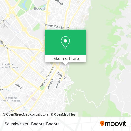 Soundwalkrs - Bogota map