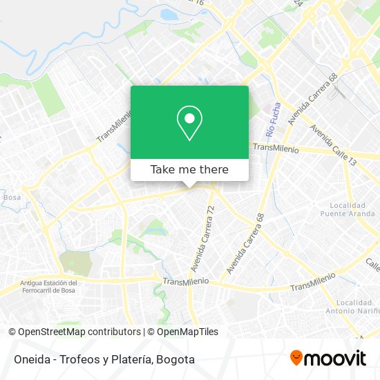 Mapa de Oneida - Trofeos y Platería