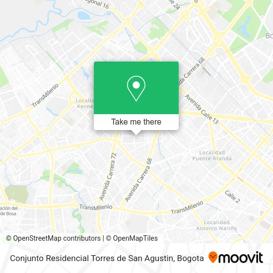Conjunto Residencial Torres de San Agustin map