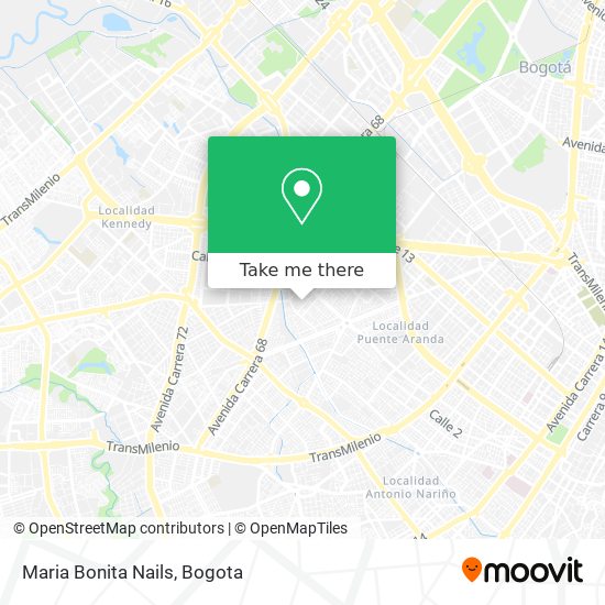 Maria Bonita Nails map