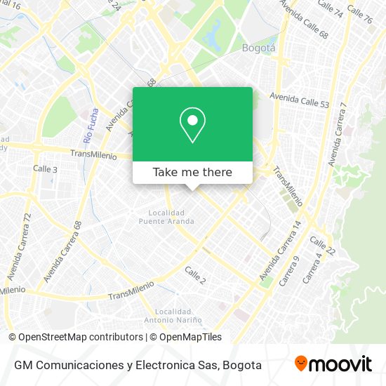 Mapa de GM Comunicaciones y Electronica Sas