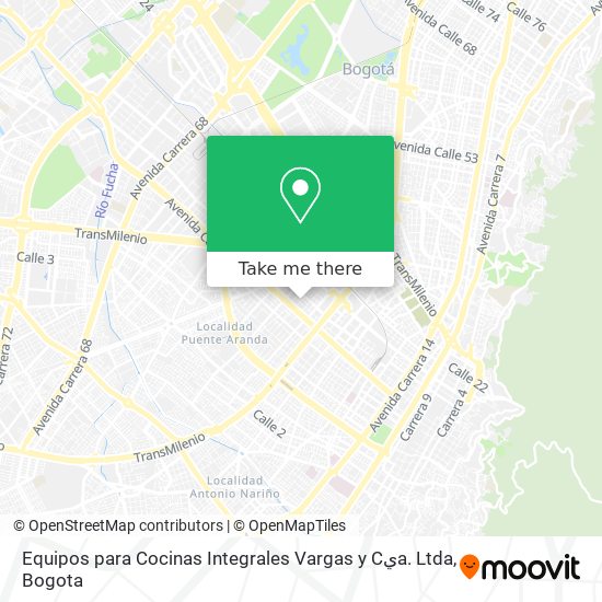 Equipos para Cocinas Integrales Vargas y Cيa. Ltda map
