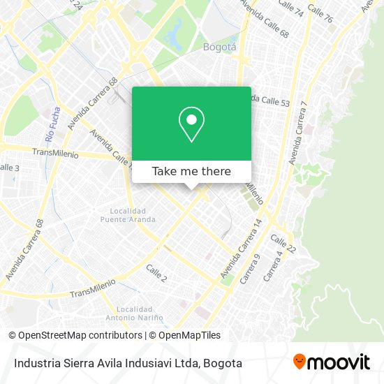 Industria Sierra Avila Indusiavi Ltda map