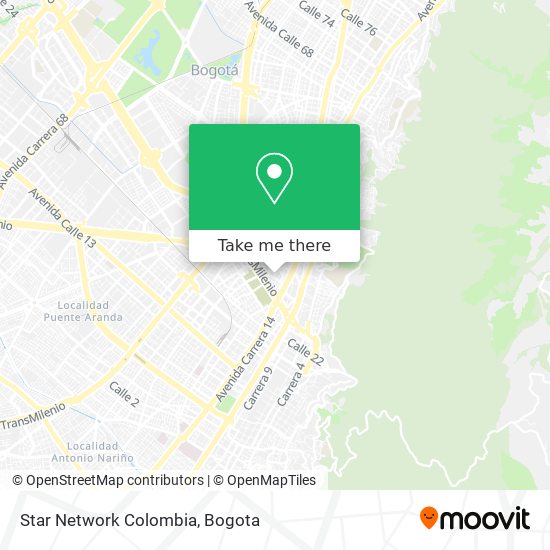 Mapa de Star Network Colombia