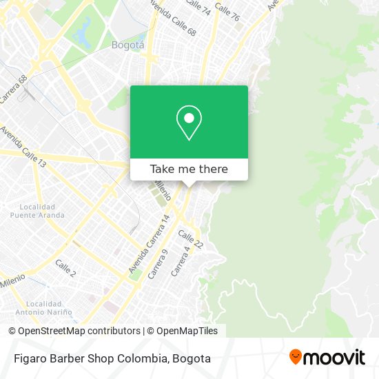 Figaro Barber Shop Colombia map